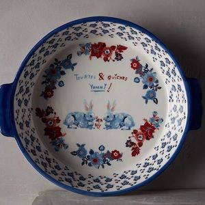 Anthropologie BIBELOT SET Pie dish & server by Nathalie Lete